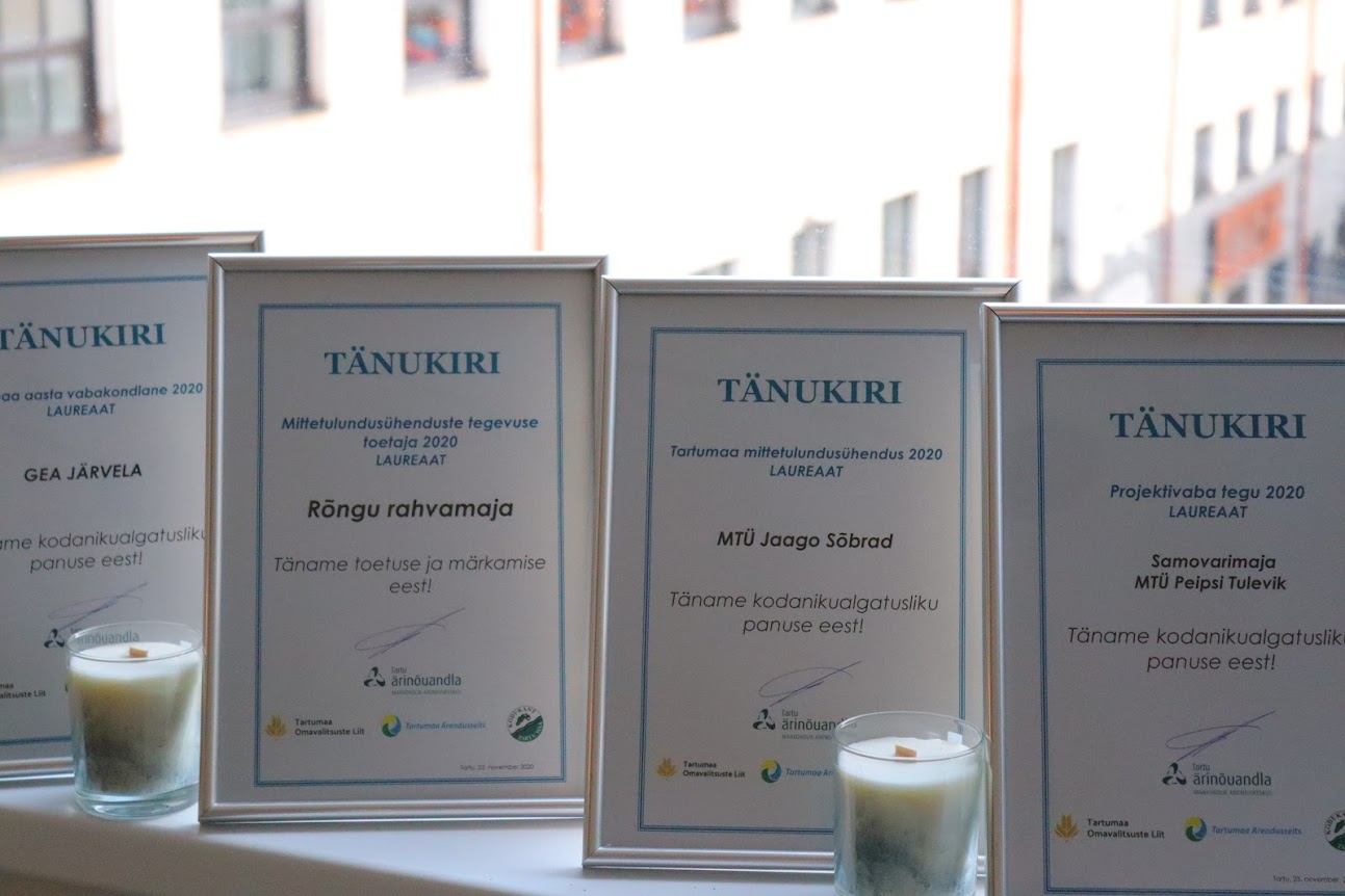 Hea Tegu laureaatide tänukirjad Foto Iljas-Pann